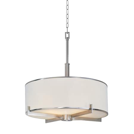 Maxim Lighting Nexus 4-Light 22" Wide Satin Nickel Pendant Light 12053WTSN